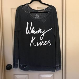 Chaser Whiskey Kisses Sweatshirt